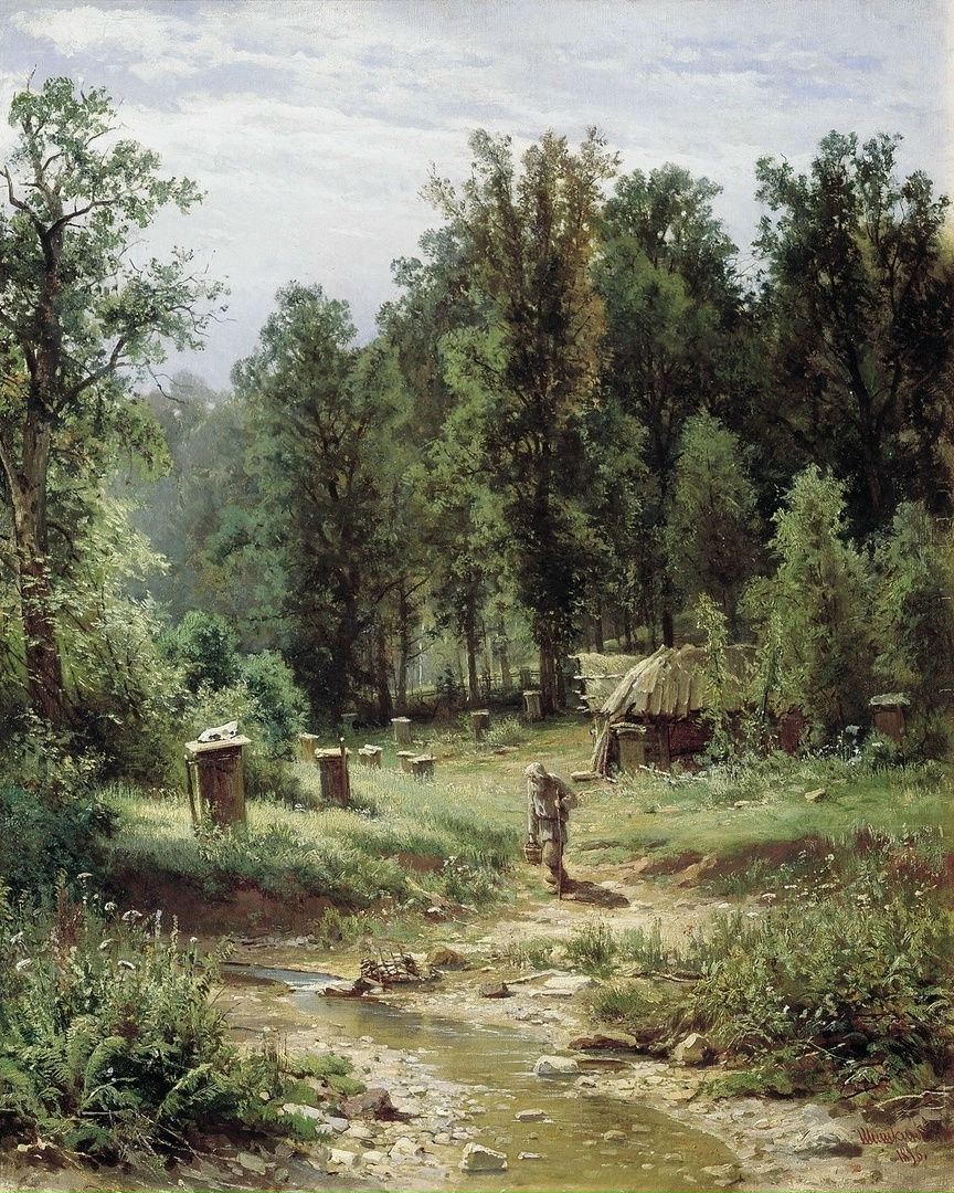 Иван Шишкин «Пасека в лесу», 1876 год